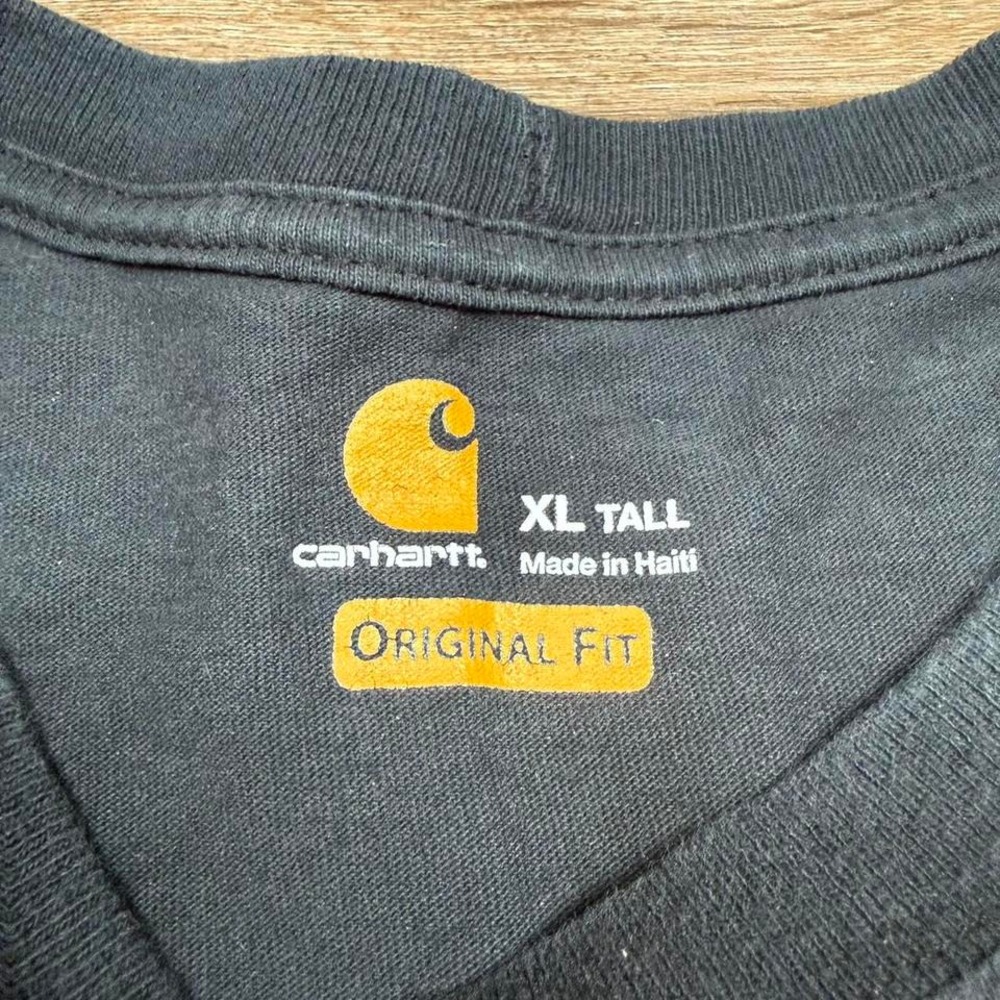 black black carhartt original fit pocket tee - Picture 3 of 5